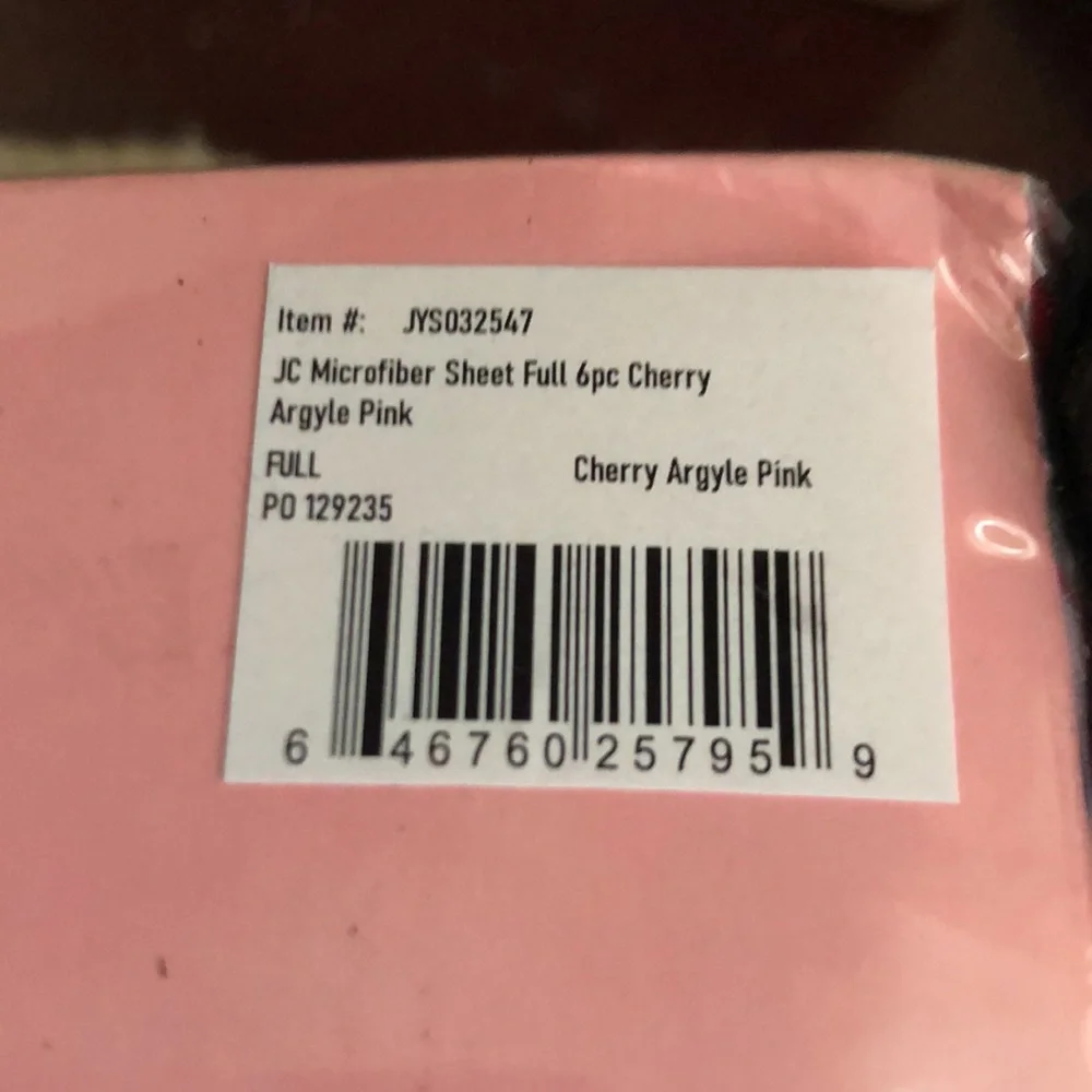 Juicy Couture Pink Bedding Set with CHERRY Design